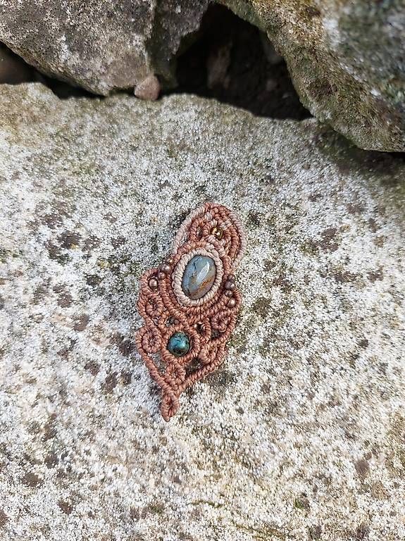 Anhänger: Makramee Schmuck Anhänger (Set) 2 – Gebraucht aus Muttenz von Isi844 1