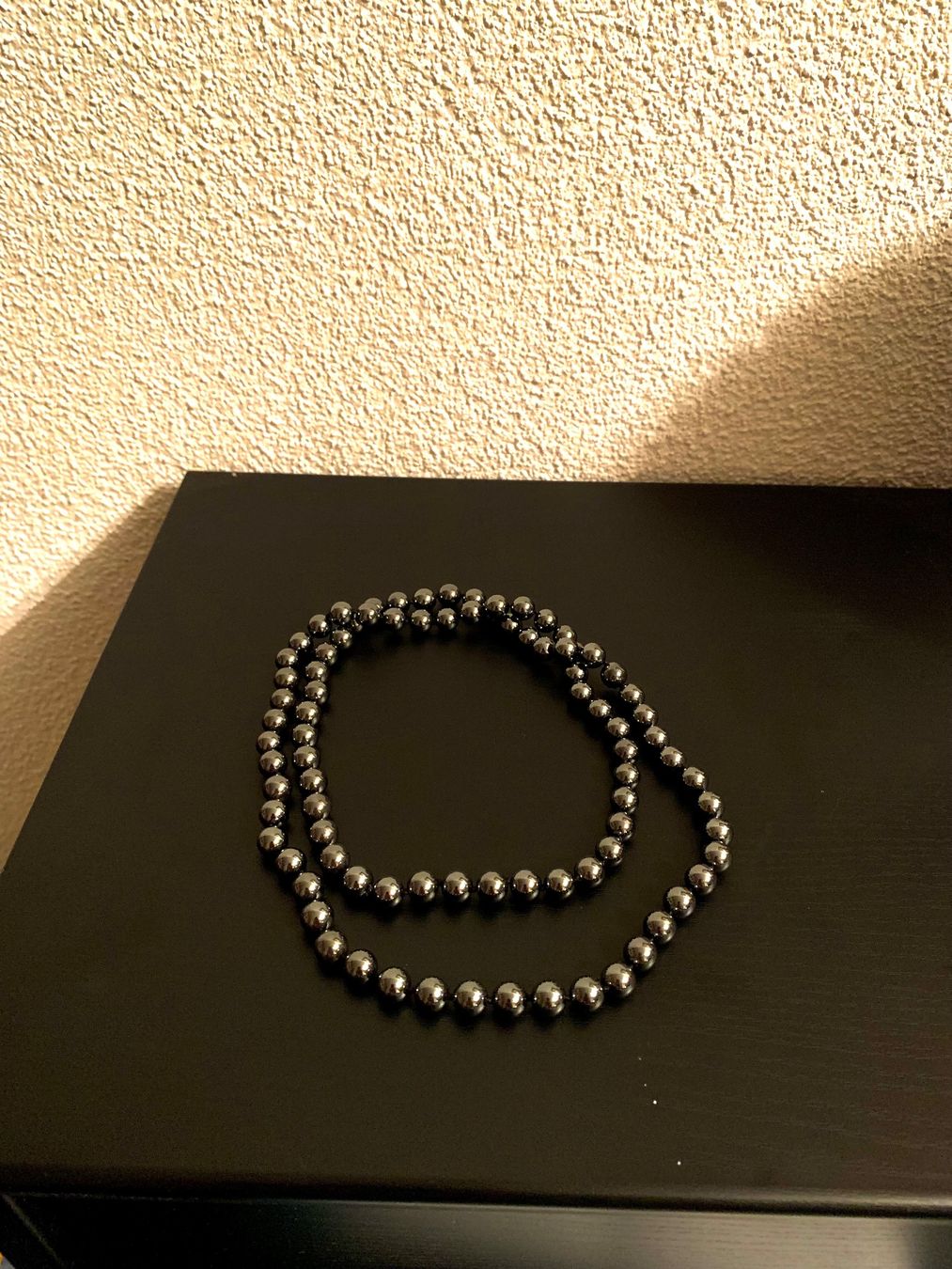 Catenine: Halskette mit Hämatit anthrazitgrau schwarz silber – Usato da Emmenbrücke venduto da little.treasures 2