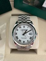 2025 Rolex Datejust 36 Ref. 126234 Weiss Dial Full Set Neu