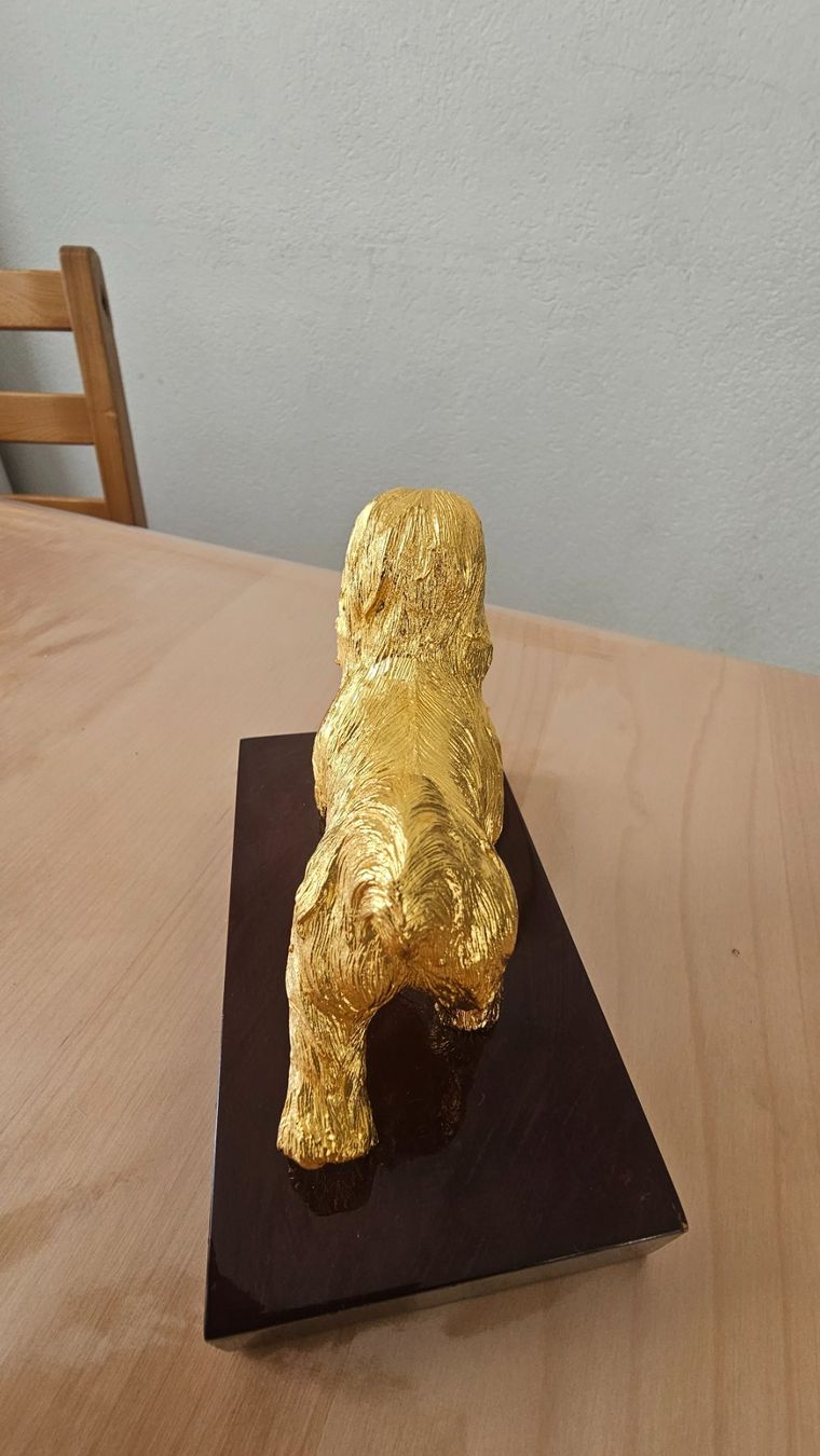 Statuette: 2 statuette Risis plaqué or 24kt – Usato da Etoy venduto da angi020 5