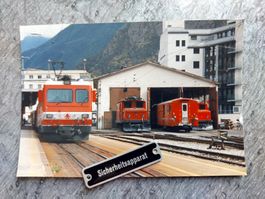 BVZ/MGB Bahnhof Visp - 1996 - Foto