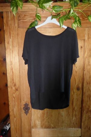 Luftig leichte Tshirt Gr L Chicoree 10% Leinen