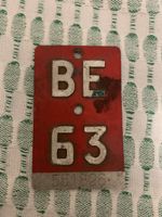 Vintage BE 63 Metallschild - Rarität für Sammler!