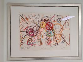 Tinguely Jean, Farblitho, handsigniert, röm. nummeriert