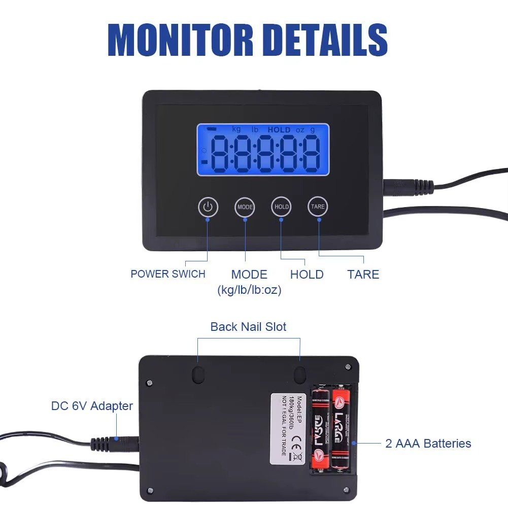 Personenwaagen: Digitale elektronische Waage 180 kg – Neu und originalverpackt aus Unterägeri von RmOnline 2