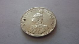 Silbermünze deutsche Kolonie : eine Rupie Ostafrika 1910