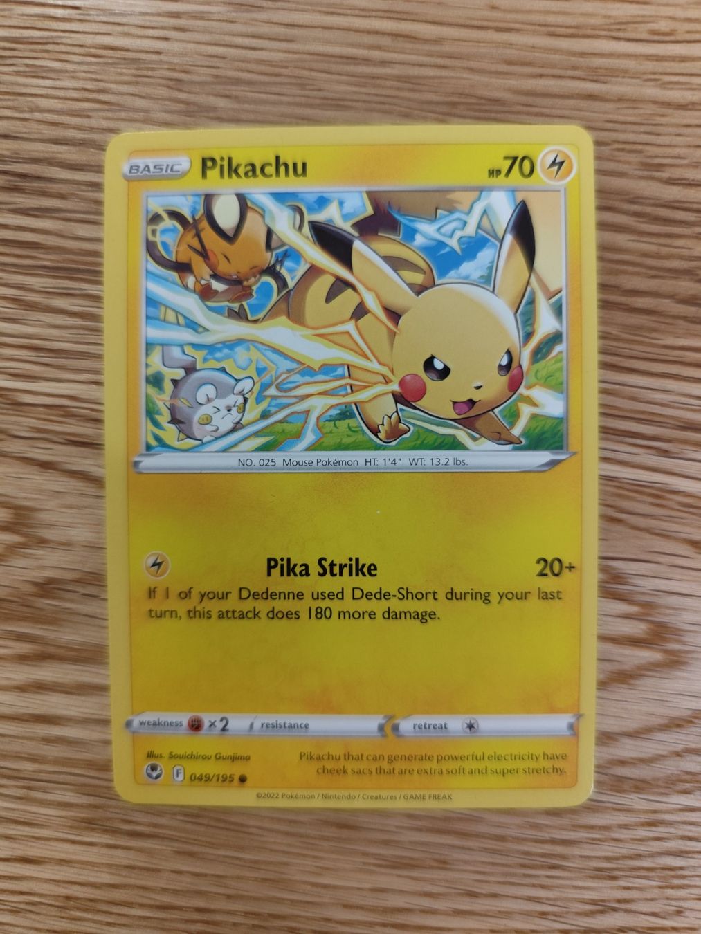 Pokémon Carte collezionabili: Pokemon Pikachu 2022 Silver Tempest non holo – Nuovo (secondo la descrizione) da Winterthur venduto da SMOKY062