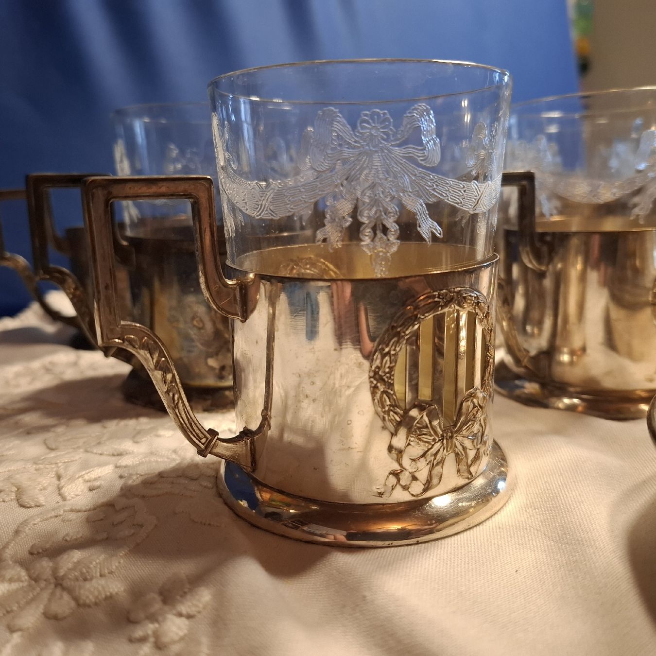 Verres: Antikes Gläser Set Versilbert 22 Einzelteile – D'occasion à Nürensdorf par DANG3REUX 3