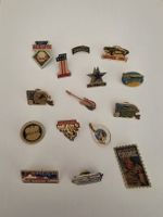 15 pins vintage USA