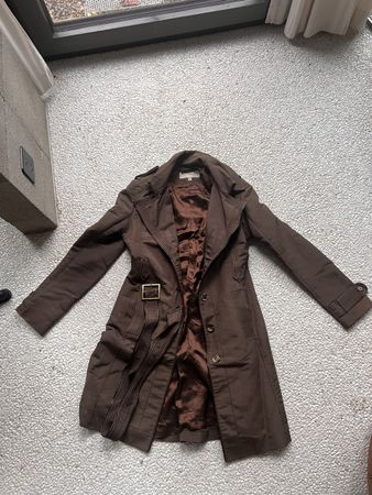 Karen Millen Brown Trench Coat - UK Size 10