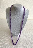 Amethys-Halskette / Collier mit Silber Verschluss 853