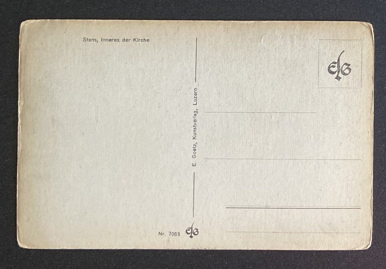 Cartoline postali: AK Stans Inneres der Kirche – Usato da Böckten venduto da Hansi36 1