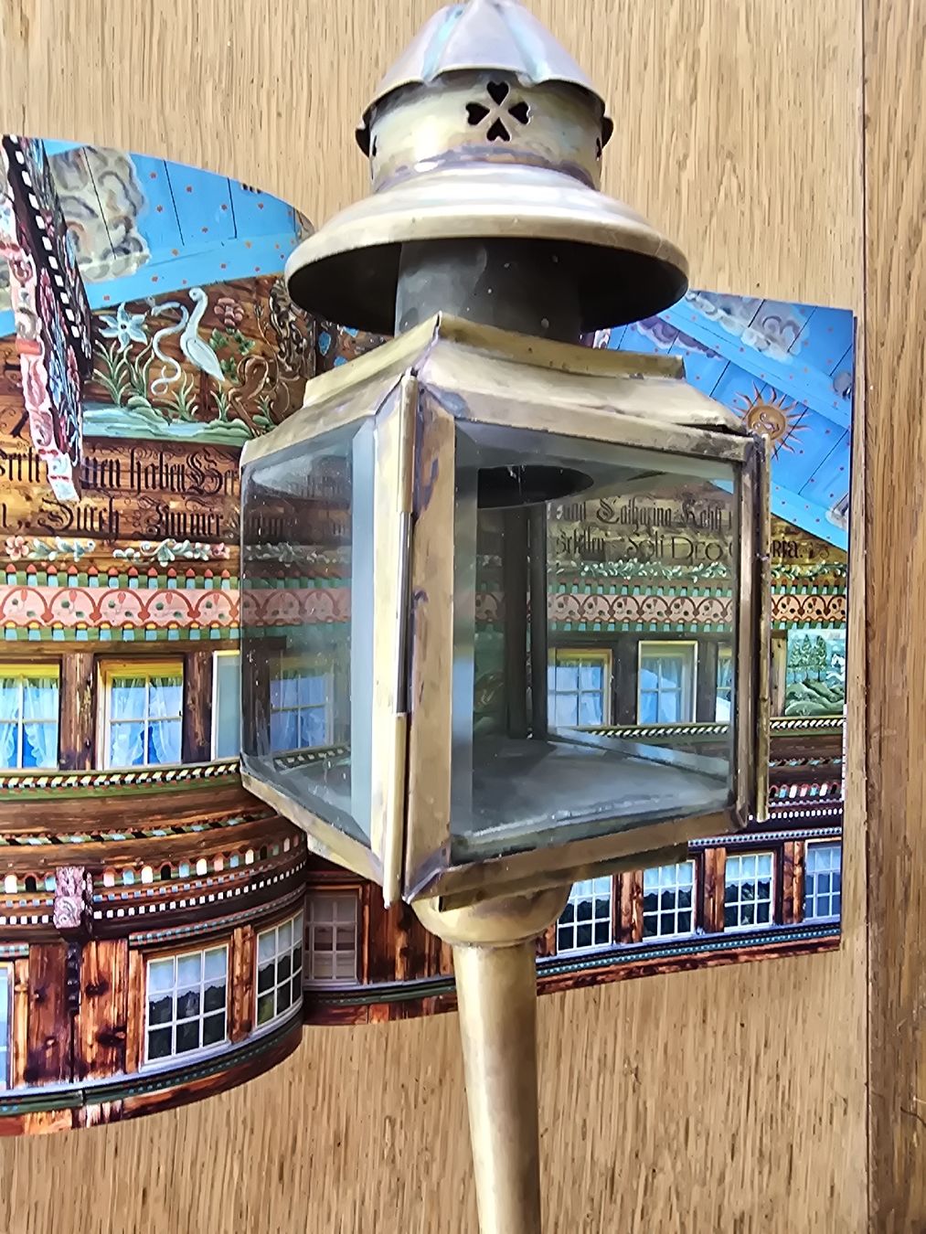 Lampes anciennes: alte Kutschenlampe Messing – D'occasion à Hedingen par mickway