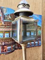 alte Kutschenlampe Messing