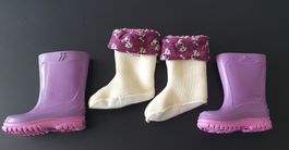 Warm gefütterte Gummistiefel Gr. 22 wie Neu!