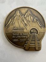 Erinnerungs Medaille Lötschberg Basistunnel