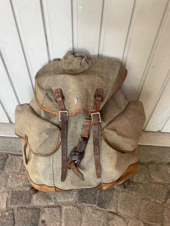 alter Militär  Armee Rucksack # Gebirgsjäger Karabiner alt