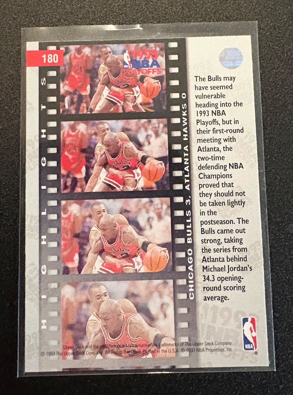 Nba Cartes à collectionner: NBA Michael Jordan Upper Deck Playoff Highlight 93 Card – Neuf (Voir description) à Muttenz par joba23 1