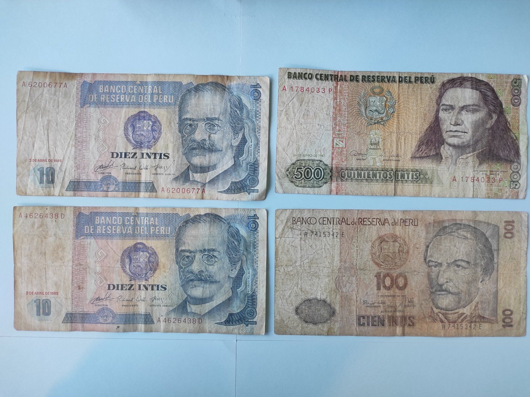 Banconote: Peru Intis Banknoten – Usato da Zürich venduto da Hamaster