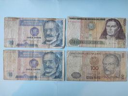 Peru Intis Banknoten