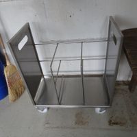 Lebensmittel Wagen Chromstahl.