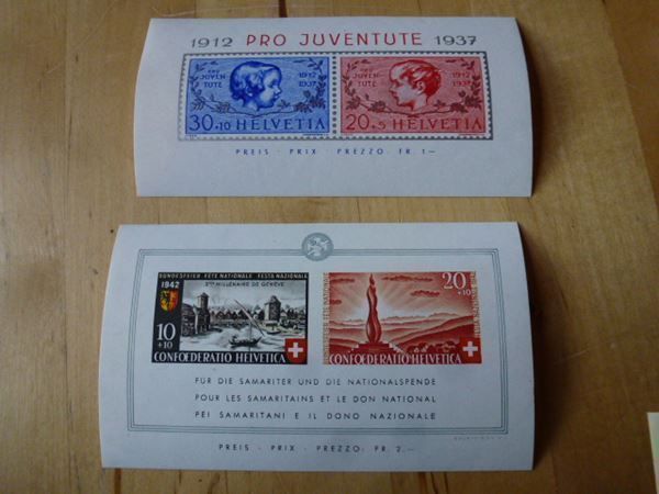 Alle Briefmarken: Lot ++ 6 Blocks ab 1937-1951 – Gebraucht aus Walkringen von Casablanca777 2