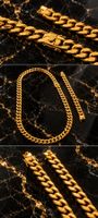 Panzerkette Goldfarbe massiv guter Zustand
