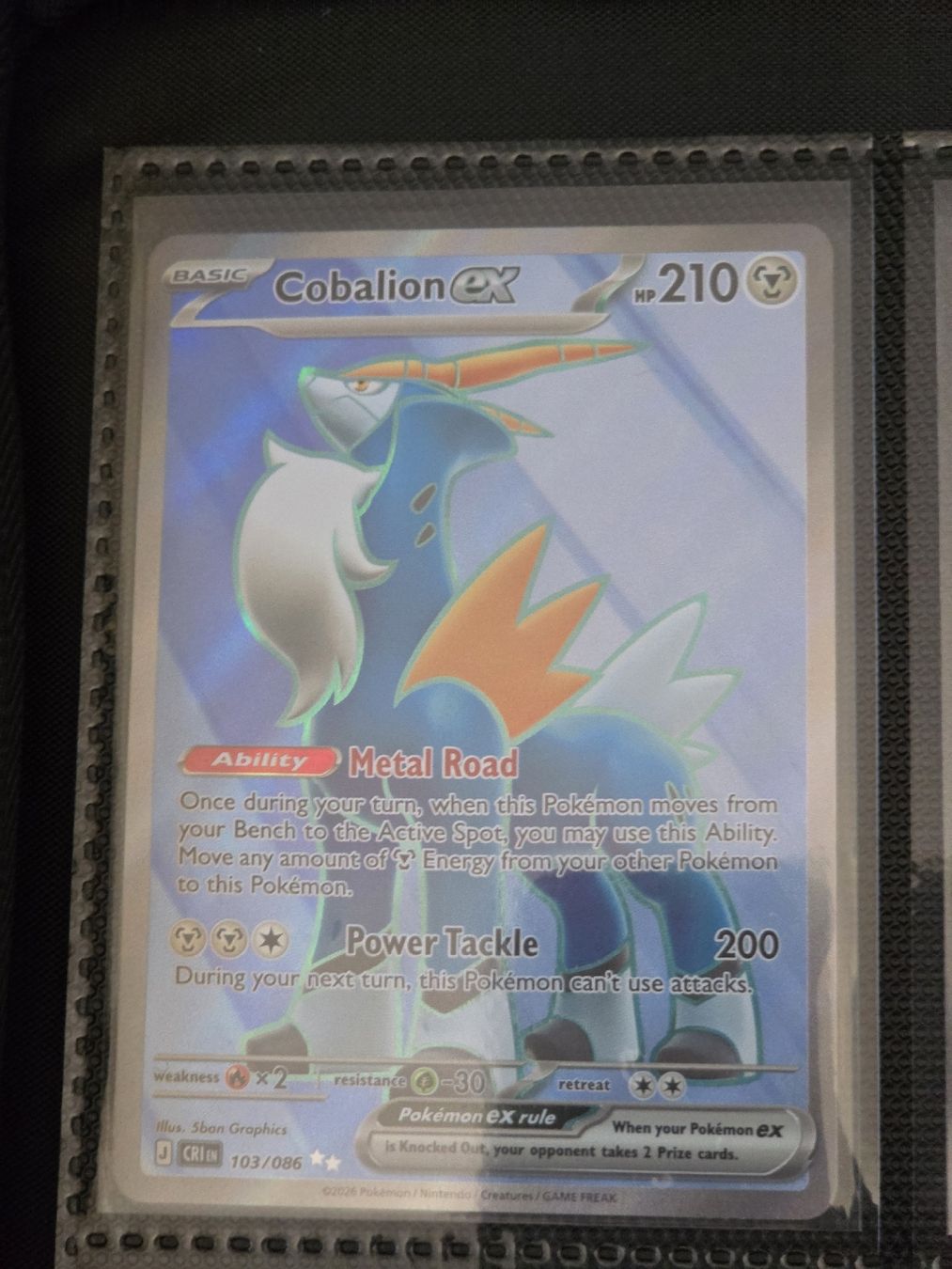 Pokémon Sammelbilder & Trading cards: Cobalion Ex CRI 103 EN  – Neu (gemäss Beschreibung) aus Onex von ZoogZoogShop