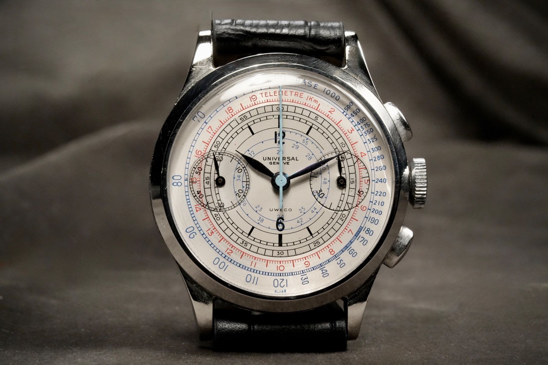 Universal Genève Orologi: Universal Genève - Uweco Ref. 5182 Original 1936 Chronograph – Usato da Morcote venduto da chronoservice 1