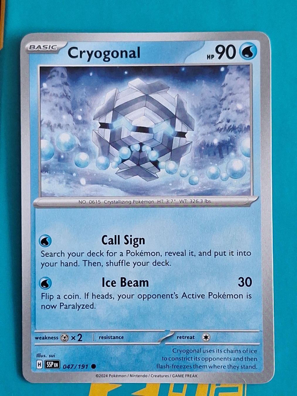 Pokémon Carte collezionabili: Cryogonal - Pokemon Surging Sparks – Usato da Altstätten SG venduto da GGsGameshop