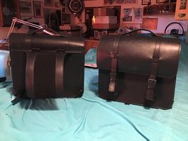 Töff- Satteltaschen Packtaschen Leder