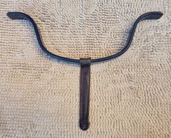 Original Stokke Tripp Trapp Holzbügel mit Lederband BLAU