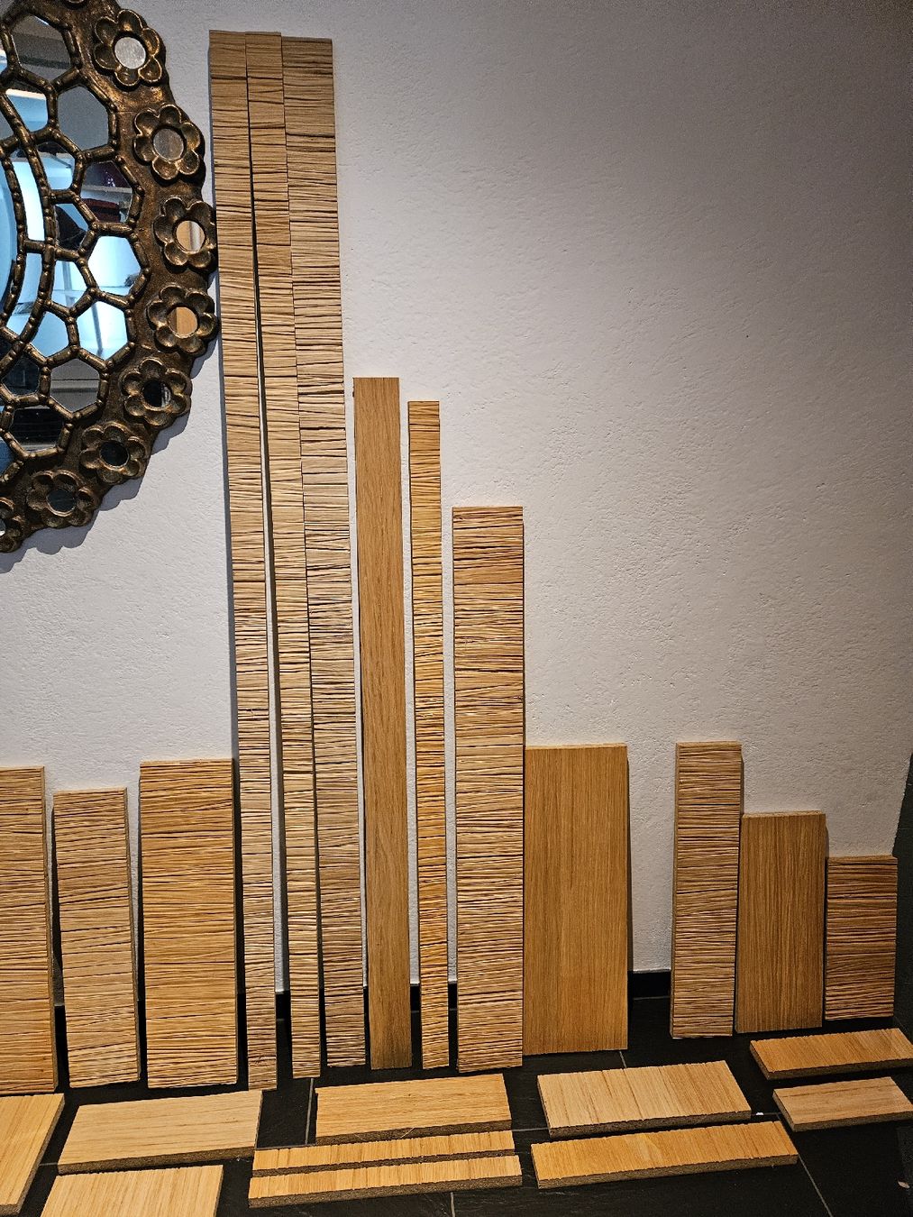 Articoli in legno: 3D Reliefplatten Echtholzfurnier Eiche hell 26 Stk – Nuovo (secondo la descrizione) da Bertschikon Gossau venduto da simla09 2