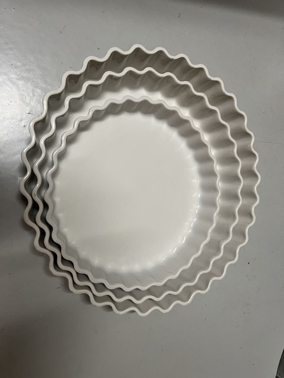 TAMUME Keramik Kuchenform 25cm Blau - Tiefe Backform Für Kuchen & Aufläufe