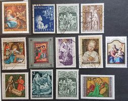Österreich 11 Motive Weihnachten Div. Jahrgänge