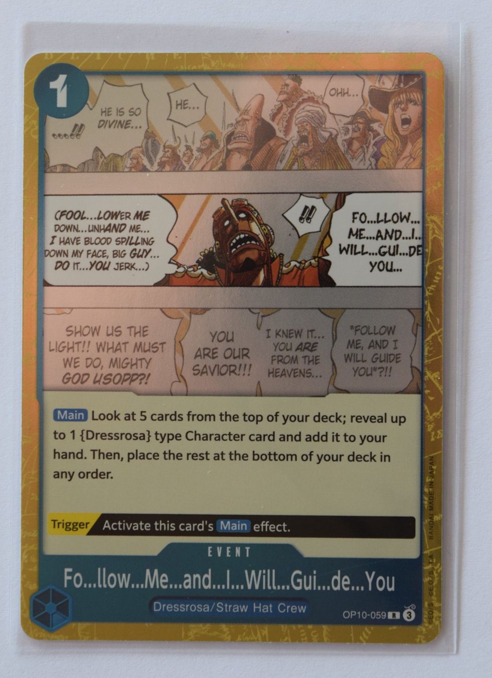 Bandai Carte collezionabili: One Piece Fo...llow...Me... OP10-059 R – Usato da Lugano venduto da VlaseCard