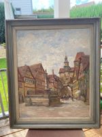 Antikes Ölgemälde Rothenburg ob der Tauber/D, Emil L. Smidt