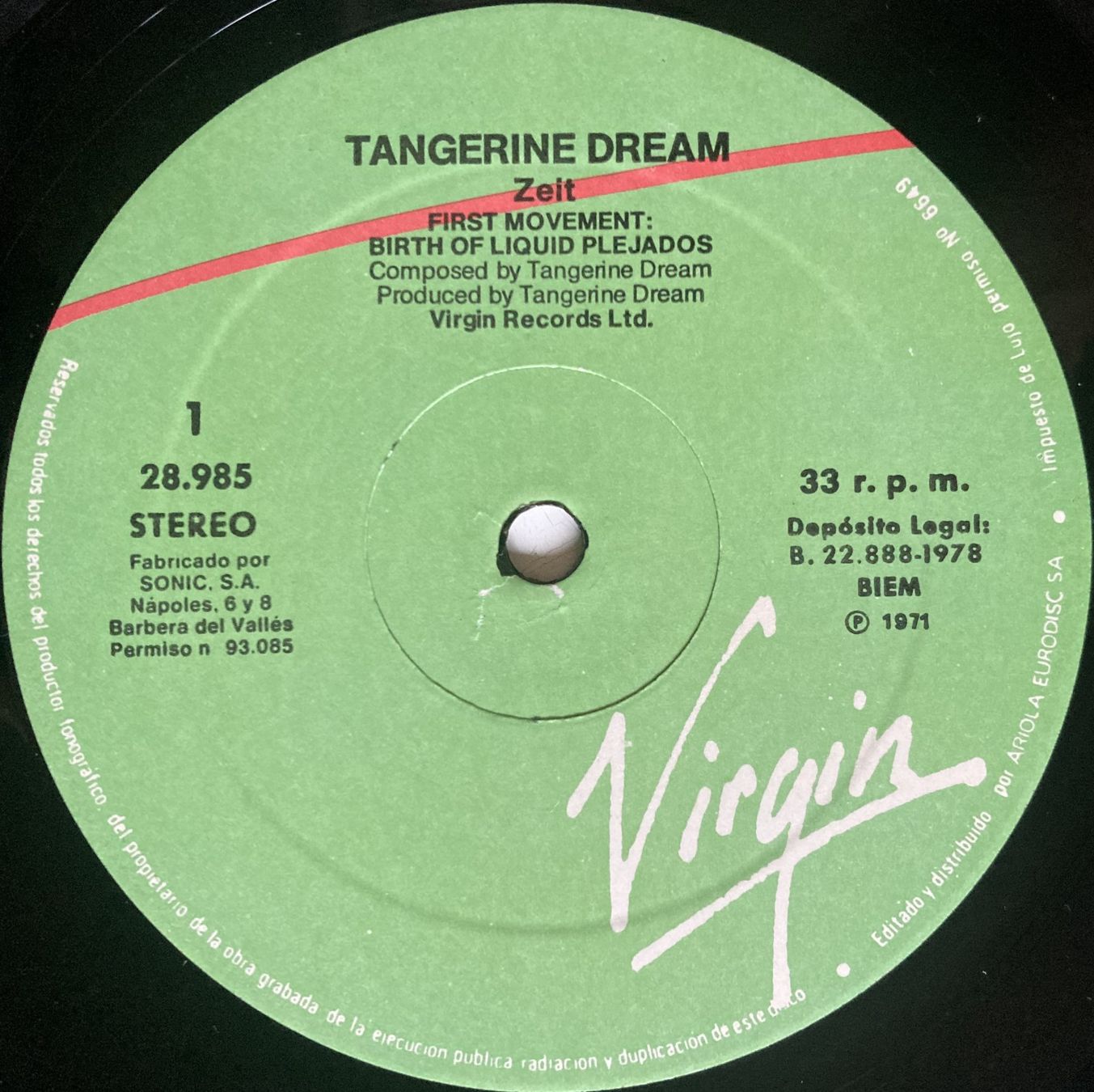 Vinyles: TANGERINE DREAM - ZEIT – D'occasion à Bottens par hotter-than-hell 2