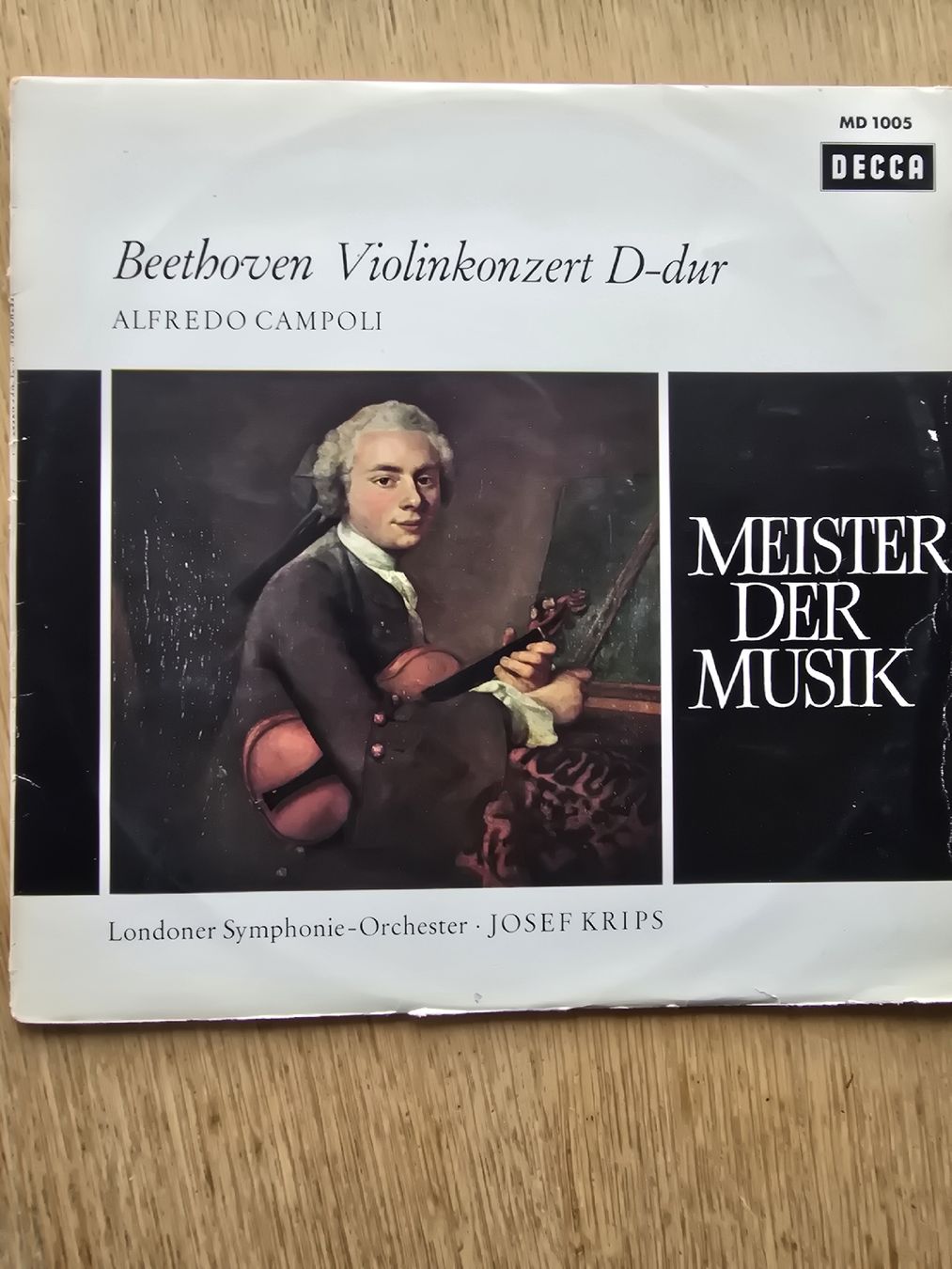 Schallplatten: Beethoven Violinkonzert op 61 Krips Campoli decca – Gebraucht aus Hedingen von mickway