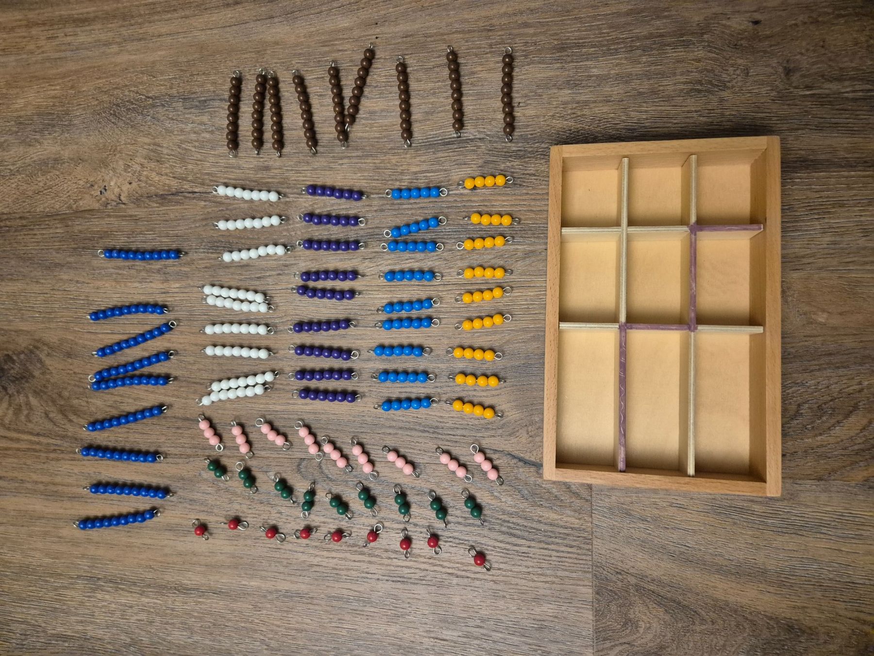 Giocattoli: Montessori Perlen Box Set mit Ständer – Usato da Adliswil venduto da monikas47 1