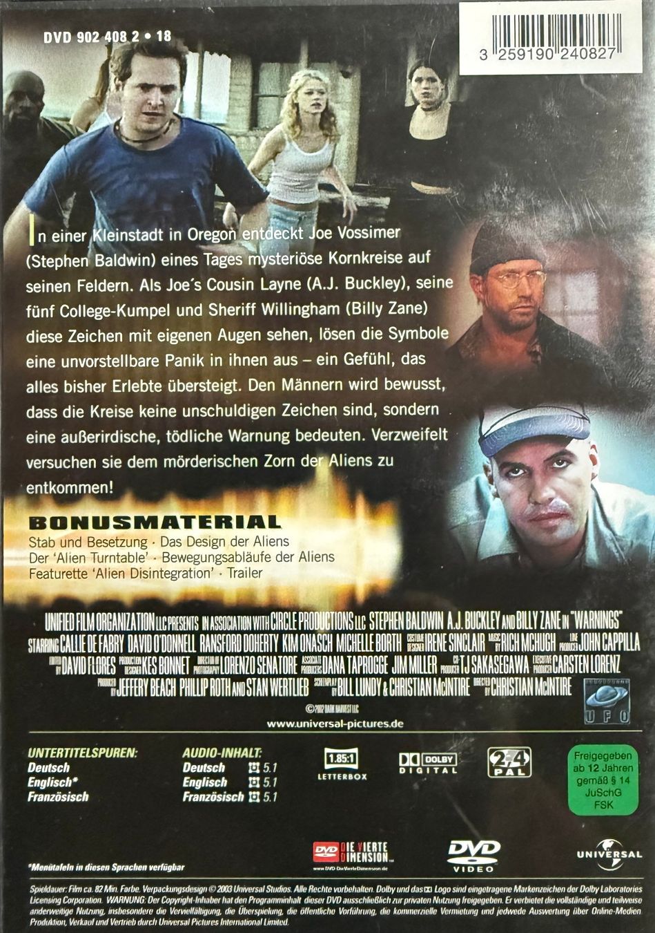 Tous les DVDs: DVD - Warnings - Die Zeichen sind da – D'occasion à Zäziwil par kreative-ideen 1