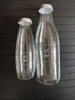 Glasflaschen Set 1 Liter und 0,5 Liter