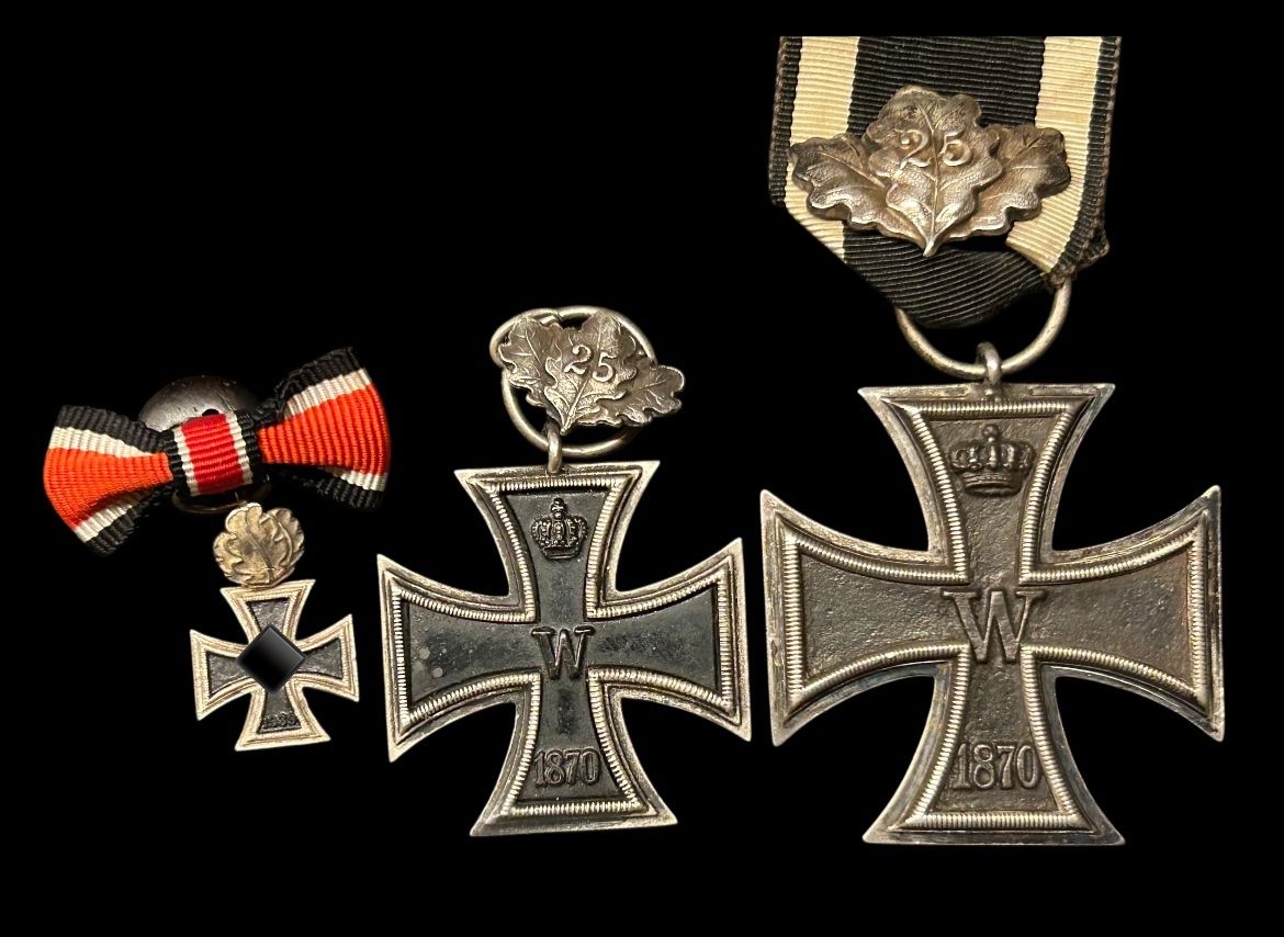 Medaglie: Eisernes Kreuz 2. Klasse 1870 mit Eichenlaub 25 – Usato da Pregassona venduto da nara_31 3