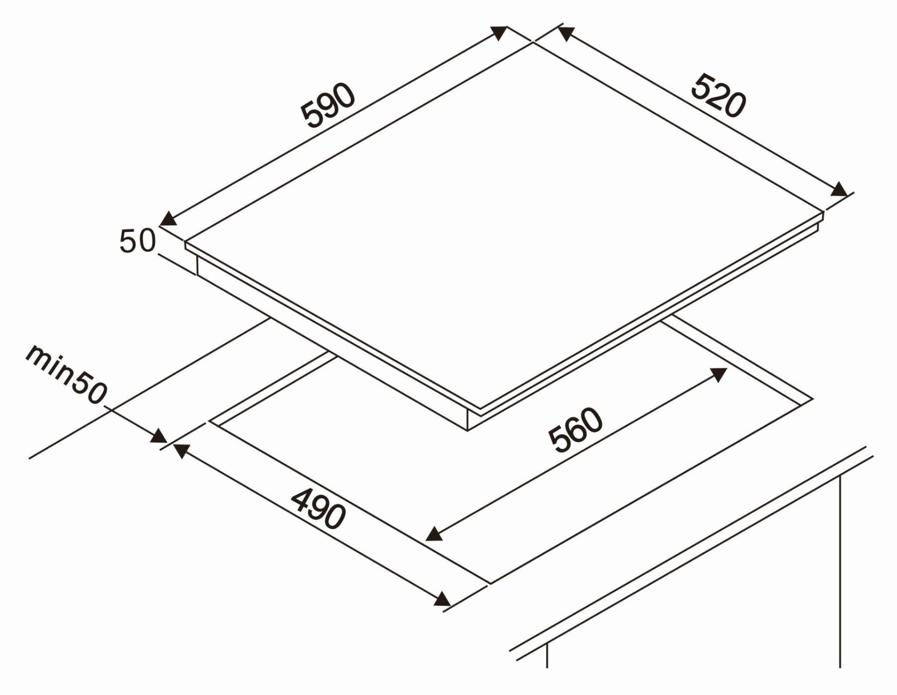 Küchengeräte: 990 - Backofen-Herd Set Glaskeramik autark rahmenlos – Neu und originalverpackt aus Wallenwil von toesstalvertrieb 9