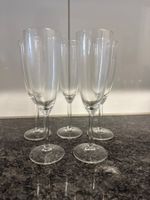 5x Champagnergläser