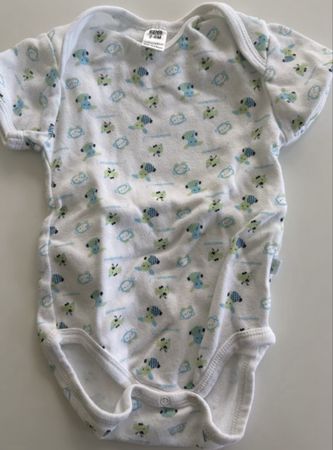 Body Grösse 62/68 naturaline Bio Cotton mit Muster