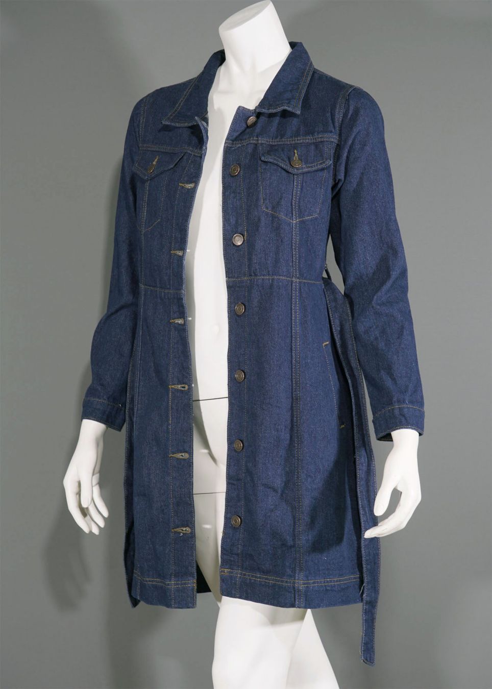 Zebra Vestiti: Blue Denim Jeanskleid oder Jeansmantel – Usato da Meggen venduto da 1Class2Hand 2