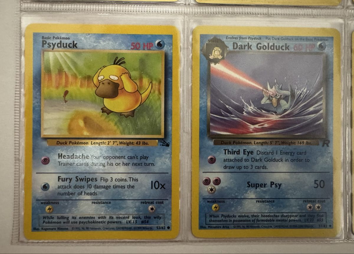 Pokémon Carte collezionabili: Pokemon Psyduck and Dark Golduck, base set 2 – Nuovo (secondo la descrizione) da Aarau Rohr venduto da mic_d6nr