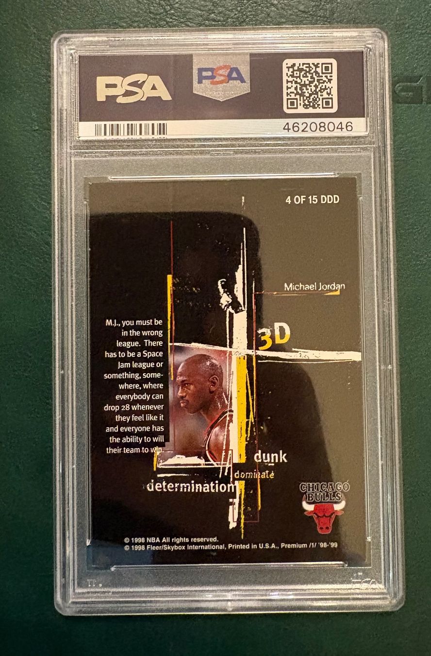 Nba Sammelbilder & Trading cards: NBA Michael Jordan Skybox premium 98 3Ds PSA8 – Neu (gemäss Beschreibung) aus Muttenz von joba23 1