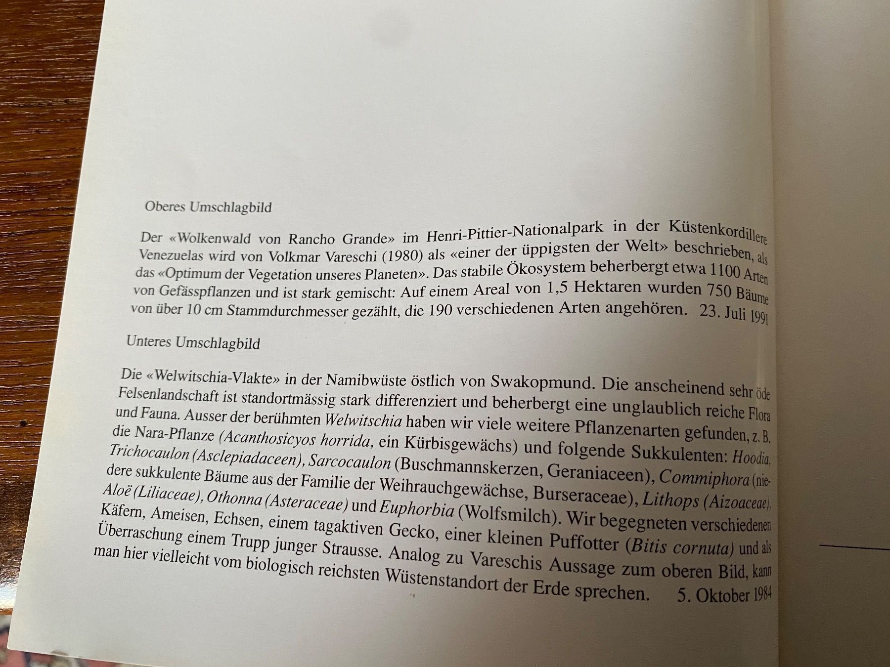 Libri: Wald und Wüste Peter Preisl – Usato da Zürich venduto da 2013tg 2